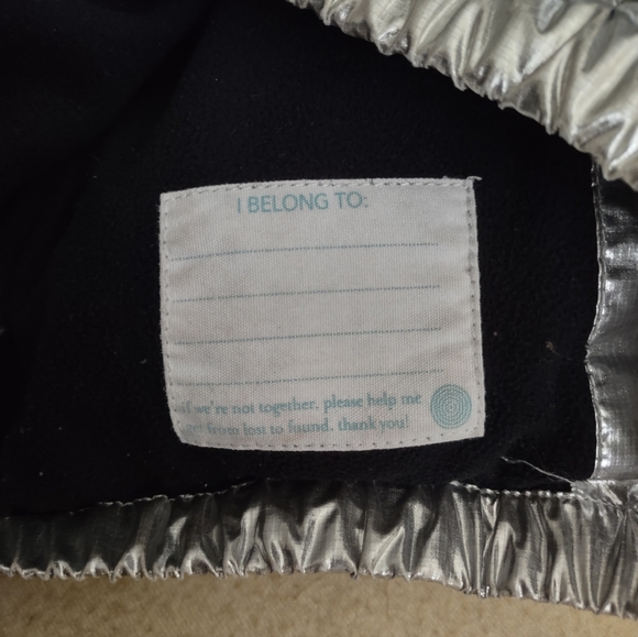 Primary 10 Silver Puffer Jacket - Picture 3 of 9